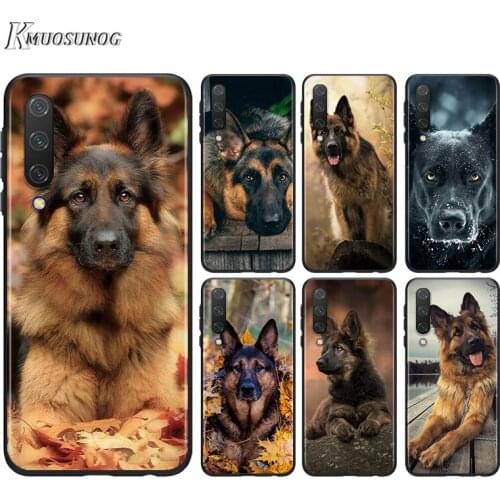 German Shepherd Dog For Huawei Nova 7SE 5G 7I 6SE 5T 5E 5I 5Z 5 4E 4 3I 3E 3 2I 2 Lite 2 Pro 2017 Black Phone Case