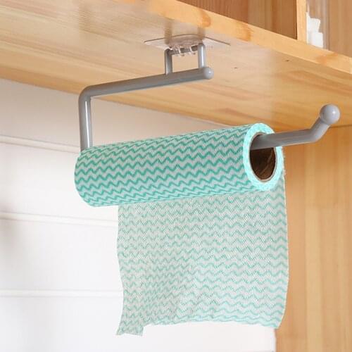 Kitchen Paper Roll Holder Towel Hanger Rack Bar Cabinet Rag Hanging Holder Shelf Toilet Paper Holders