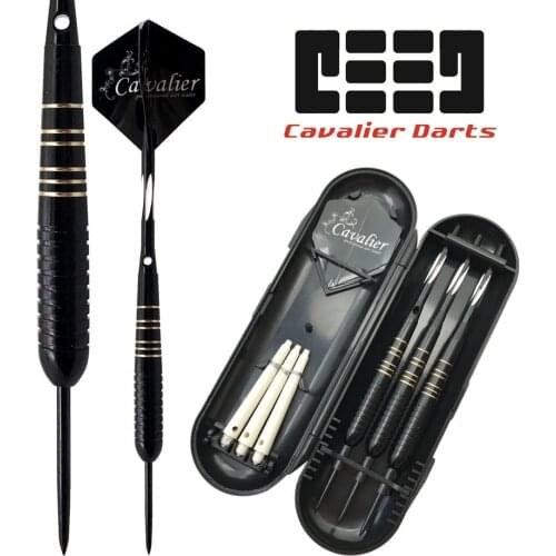 3pcs/set Professional Darts Free Carry Box 23g Total Length 16.5cm Black Golden Color Steel Tip Darts With Brass Darts Shafts