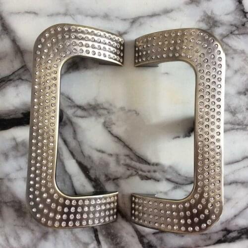 European high-top diamond door handle Modern simple wooden door pulls Sliding door zinc alloy handles Conference room pull 210mm