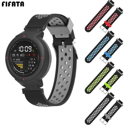 FIFATA Soft Silicone Replacement Bracelet Strap For Huami Amazfit Verge Sport Watchband Wristband Smart Watch Accessories