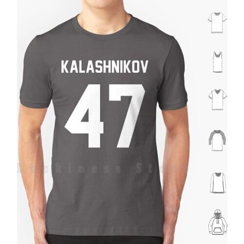 Kalashnikov 47 T Shirt DIY Cotton Big Size 6xl Ak Ak47 47 Kalashnikov Back Fuccboi Guns Gun Rifle Fa Fashion Boy Duck Dynasty