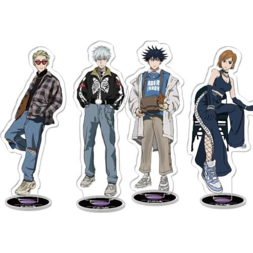 Jujutsu Kaisen Yuji Itadori Gojou Acrylic Stand Figure Desktop Decoration Collection Model Toy Cosplay Doll