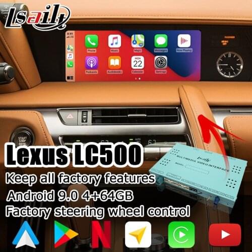 Android / Carplay interface box for Lexus LC500 LC500h LC 2018- touchpad control video interface 10.25 inches by lsailt