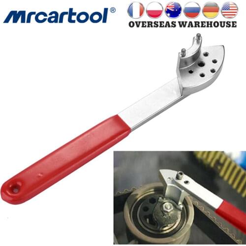 MR CARTOOL Engine Timing Belt Tensioning Adjustment Wrench Pulley Idler Adjuster Car Special Tool For VW Audi