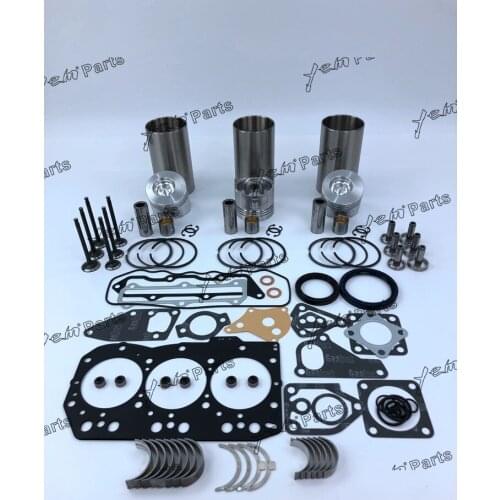 For Yanmar engine 3TNC80 repair kit piston piston ring cylinder liner full gasket set bearings valve guide seat