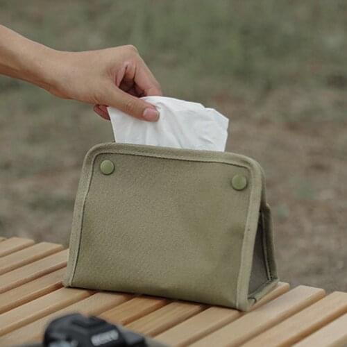 Tissue Box Outdoor Cloth Paper Bag Camping Picnic Portable Tool Napkin Tissue Storage Outdoor Tool