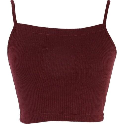 Fashion Crop Top Women Knitwear Sleeveless Summer casual basic Vest Shirt Cropped bodycon harajuku camisa Feminino dames Clothes