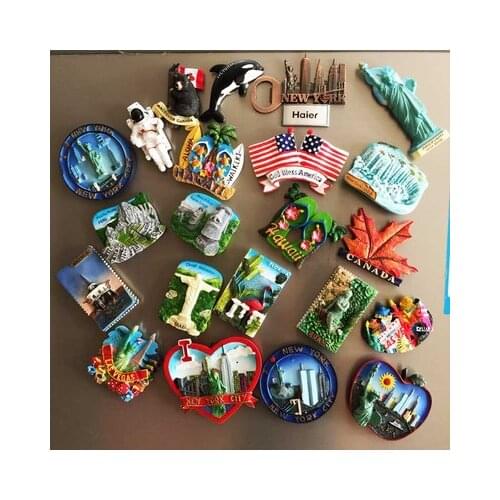 Peru, Nepal, Japan, Easter Island Fridge Magnets Souvenirs Refrigerator Magnetic Sticker