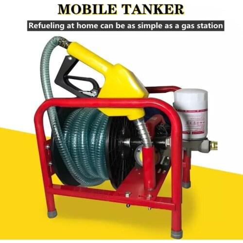 Multifunctional Diesel Electric Pump 12V Volt Pump Self-priming Pump High Power Refueling Gun Metering Refueling Machine 3Mpa