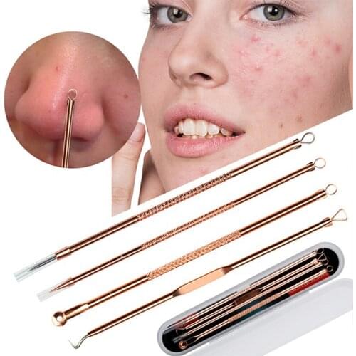 Blackhead Remover Kit 4PCS Blackhead Removal Needles Black Dots Cleaner Stainless Steel Spot Extractor Acne Treatment Needle Set