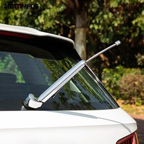 For Audi Q5 2018 2019 2020 Chrome Rear Window Wiper Cover Trim Molding Windscreen Wash Strip Exterior Accessories Car Styling