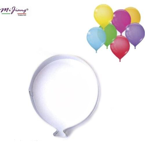 Stainless Steel Balloon Biscuit Mould Cookie Fondant Cutter Slicer Sugar Pastry Mold DIY Cake Decorating Tools Bakeware S7094