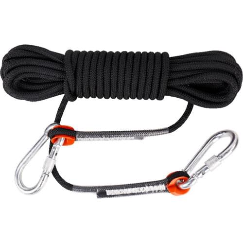 New Climbing 8mm Rope 10m/20m Static Drop Climbing Outdoor Supplies Safety Rescue Downhill Equipment
