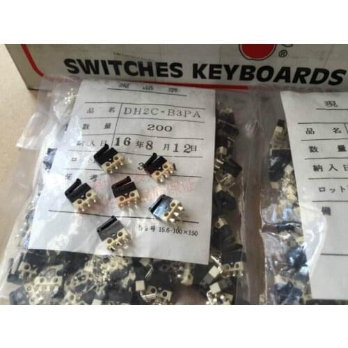 Original new 100% DH2C-B3PA ultra micro camera micro motion switch bend 3pin limit detection handle