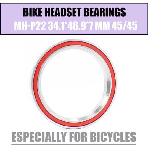Bike Headset Bearings MH-P22 34.1*46.9*7 mm 45/45 2PCS ACB Road MTB Angular Contact Bicycle Bearing K468 ACB468