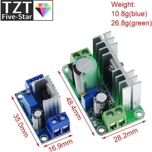 LM317T DC-DC Adjustable Converter Buck Step Down Circuit Board Module Linear Regulator Power Supply with rectifier filter