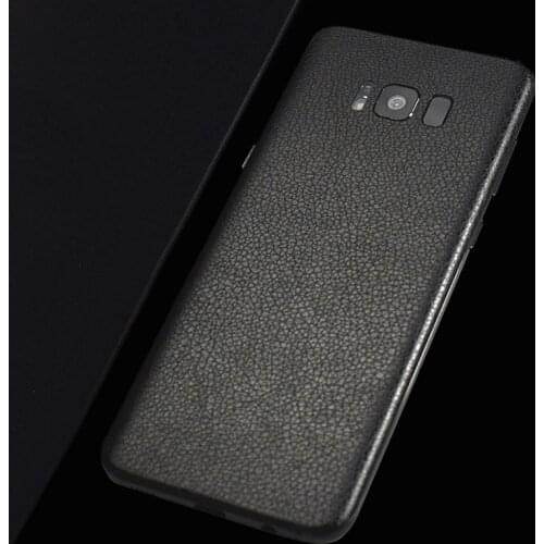 Luxury DIY Leather Skin Sticker Wrap Skin Back Paste Protective Film For SAMSUNG Galaxy S10e S9+ S8 Plus S7 Edge Note 8 Note 9 5