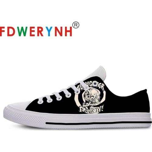 Slaughter Band Most Influential Metal Bands of All Time Mens Low-top Casual Shoes 3D Pattern Logo Men Shoes