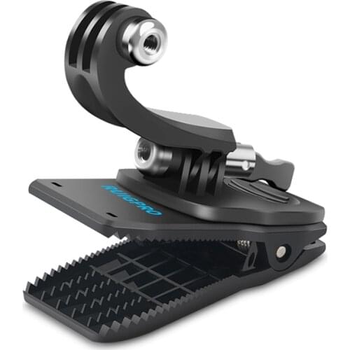 360 Degree Rotation J-Type Backpack Rec-Mounts Clip Clamp Mount with Screw for DJI Osmo Action for GoPro NEW HERO HERO7 6 5 4