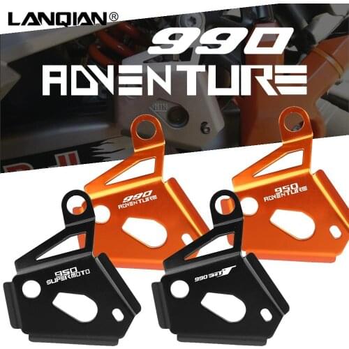 Motorcycle Rear Brake Reservoir Pump Guards For 990 ADVENTURE S SUPERMOTO R 990 SMT 950 ADVENTURE S SUPER ENDURO SUPERMOTO