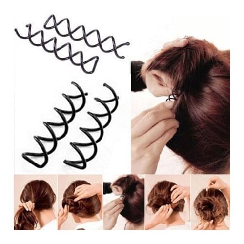 1pcs/5pcs/10pcs Hot Sale Black Spiral Spin Screw Pin Hair Pins Twist Barrette Women Hair Styling Tools Bridal jewelry