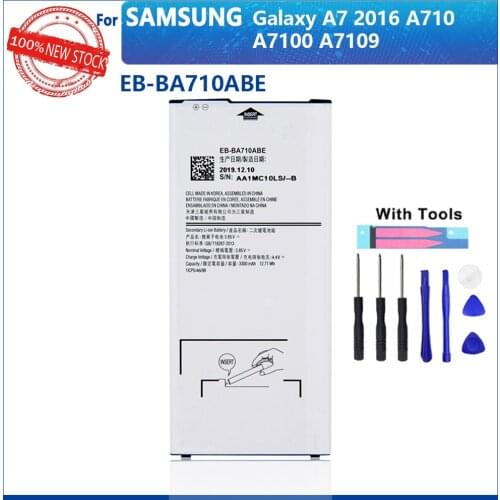 100% Genuine EB-BA710ABE For Samsung GALAXY A7 2016 A7109 A7100 A710F A710 EB-BA710ABA 3300mAh Phone New Batteries With Tools