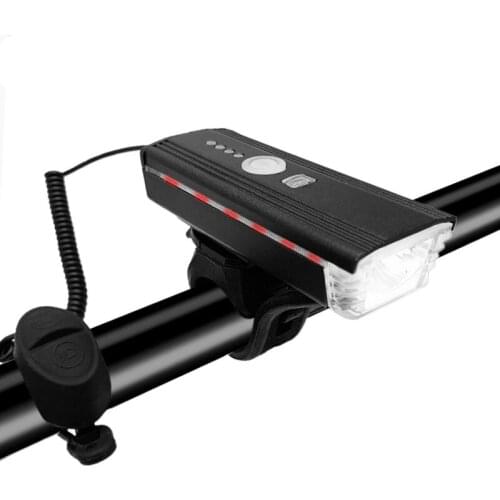 4 Modes XPG Bike Bell Headlight Smart Sensor LED Waterproof MTB Lamp USB Rechargeable Torch Bicycle Lights with Horn Cycle Light