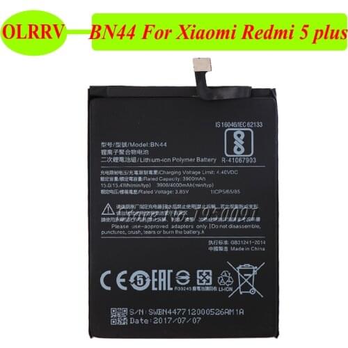 For Xiaomi Redmi 5 plus Battery BN44 For Xiaomi Hongmi 5 plus Batterie Bateria Batterij Accumulator 4000mAh