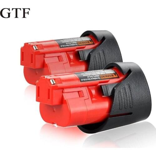 New 12V 2000mAh M12 Battery For MilwaukeeM12 XC 48-11-2410 48-11-2420 48-11-2411 Cordless Power Tools Replacement 12v Battery