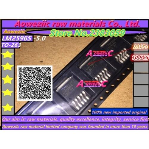 Aoweziic 100% new imported original LM2596S patch TO-263-5 LM2596S-5.0 5V voltage regulator buck 3A high current