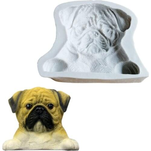 Large Baco Dog Shaped Silicone Soap Mould Cake Decorating Tools Fondant Sugarcraft Gumpaste Chocolate Sugarcraft Mold M2359