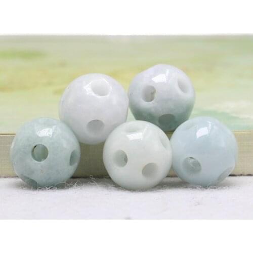 Natural Myanmar yellow emerald jade beads DIY bracelet hand-made Lotus bracelest for women 10-13mm beads christmas bracelet