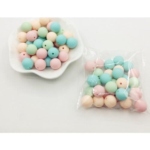 Candy colors Beads Girl & Boy Baby colors Teething Beads Safe Food Grade Teething 10mm/12mm/15MM Round Silicone Beads 100pcs/lot