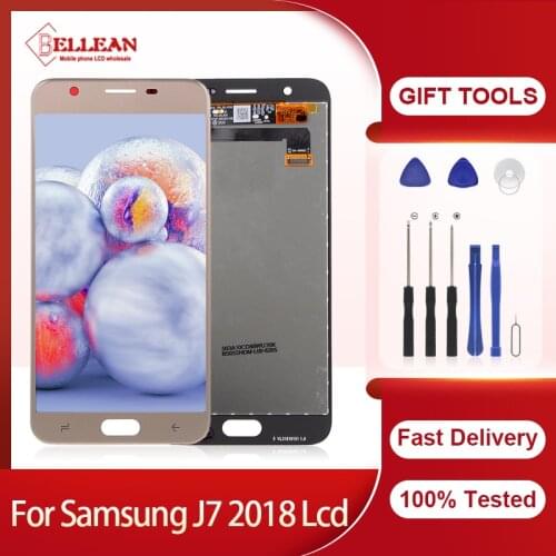 Catteny Promotion Original J737 LCD Screen For Samsung Galaxy J7 2018 Display Touch Panel Glass Digitizer Assembly Free Shipping