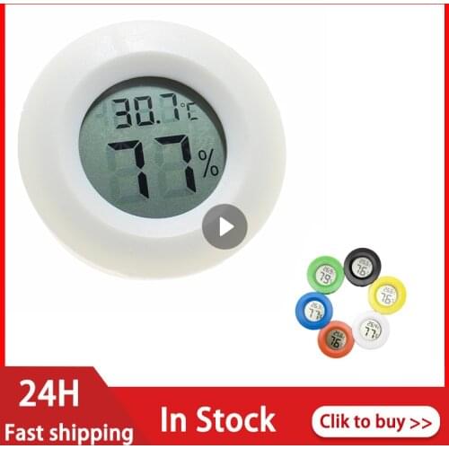 Mini LCD Digital Thermometer Hygrometer Gauge Tester Probe Incubator Aquarium Temperature Humidity Meter Sensor Detectoration
