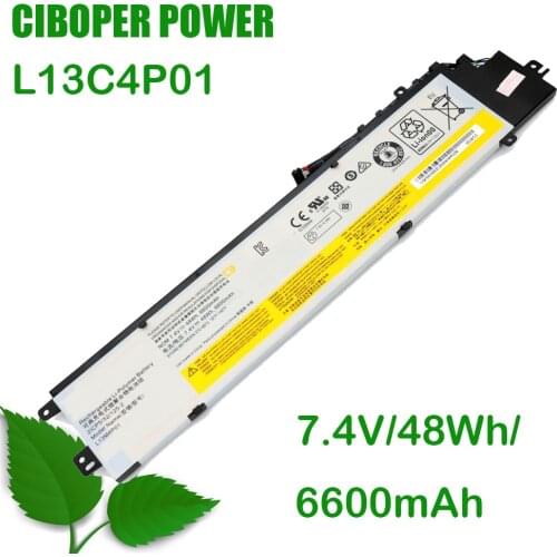 CP New Genuine Laptop Battery L13M4P01 7.4V 48Wh 6600mAh L13C4P01 L13L4P01 For Y40-70 Y40-80