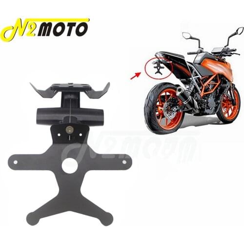 Motorcycle License Plate Holder For 390 125 17-19 250 18-19 CNC Aluminum Tail Tail Rear Bracket Fender Eliminator