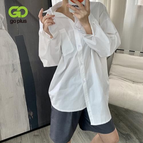 Женские рубашки оверсайз GOPLUS China At AliExpress