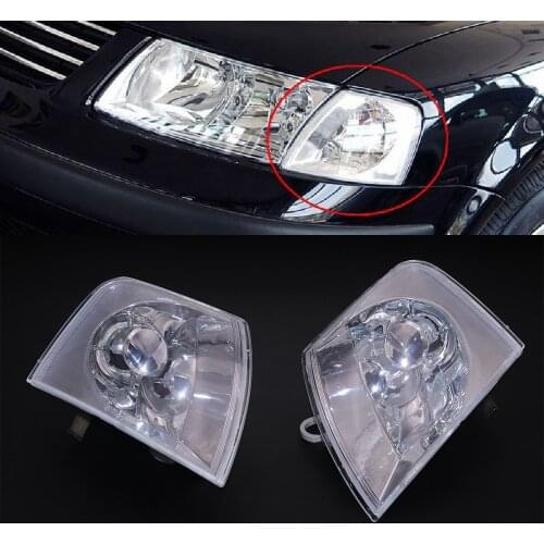 JEAZEA Left Right Front Corner Angle Light Turn Signal Light Lamp Cover 3BD 953 041 3BD 953 042 Fit For VW Passat B5 2000-2005