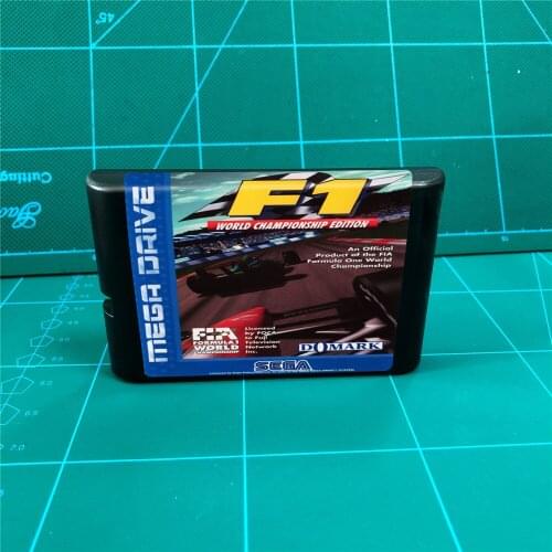 F1 World Championship - 16 bit MD Games Cartridge For MegaDrive Genesis console