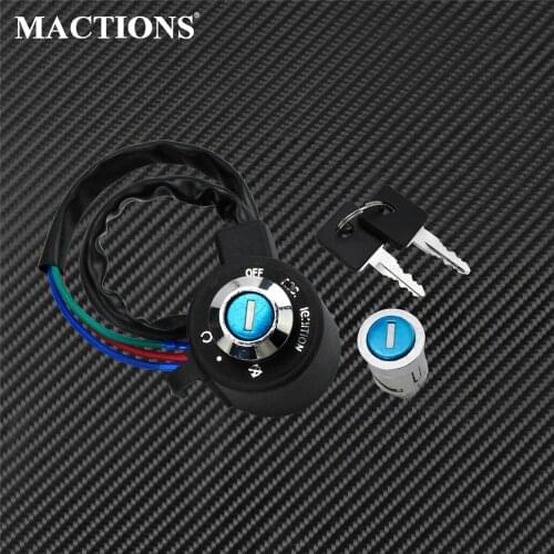 Motorcycle Ignition Switch Lock key Kit Set 3-Position Black For Harley Sportster XL 883 Iron 1995-2001 2002 2003