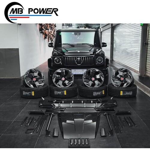 2020 G wagon Body Kits G class w464 w463A G63 G500 G350 40th anniversary edition body kit 2018-2020y hood roof spolier wheel
