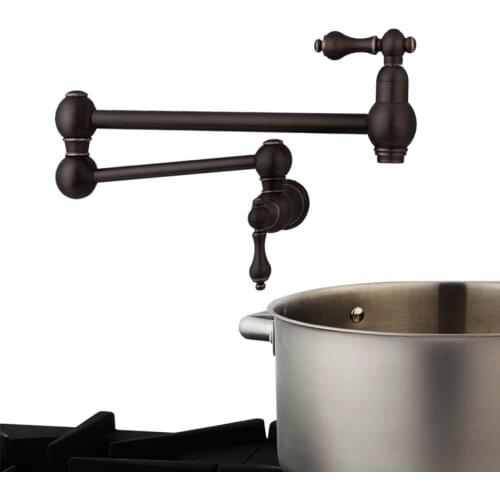 Solid Brass Pot Filler Tap Double-Jointed Swinging Wall Mount Kitchen Pot Filler Faucet Multiple colors tap