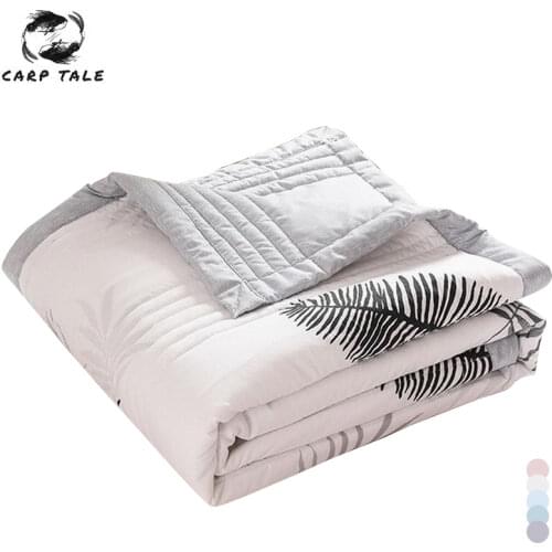 Summer Air-conditioning Quilt Comforter Washed Cotton Quilt Bedspread Bed Cover Breathable Summer Blanket Quilt Queen King Size