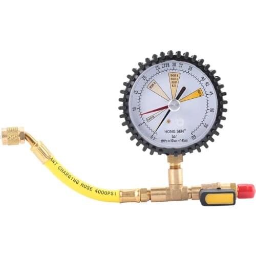 Air Conditioning Refrigeration Nitrogen Pressure Test Gauge Pressure Test Table Wholesale for R134a R22 R407C R410A