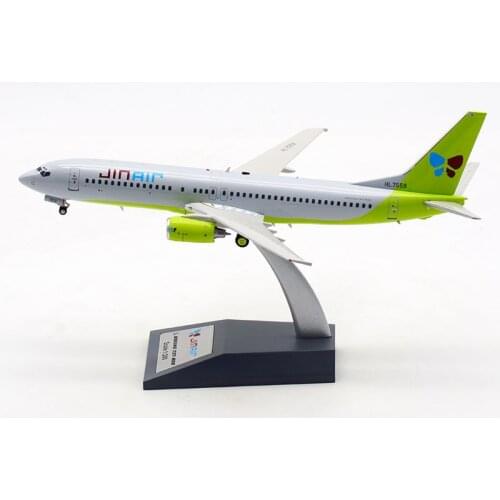 1:200 Scale Korea Airways B737-800 Airlines Model with Base Alloy Aircraft For Collectible Souvenir Show Gift Toys