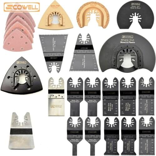 30% Off 45pcs Kit Oscillating Multi tool Saw Blades Kit fit for Fein Multimaster Dremel Bosch Milwaukee machines Renovation Saw