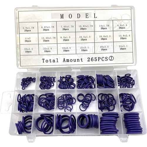 Sealing Ring Set Car Air Conditioning HNBR O Rings Rubber Washer Seals Auto Repair Tool Rubber Air Condition Refrigerant Ring