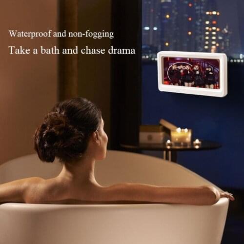 Wall-mounted waterproof mobile phone box touch screen bathroom kitchen kitchen mobile phone shell shower sealed storage box